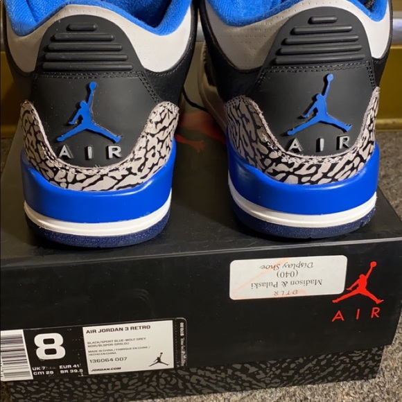 Jordan Retro 3 “Sport Blue” - Picture 5 of 6